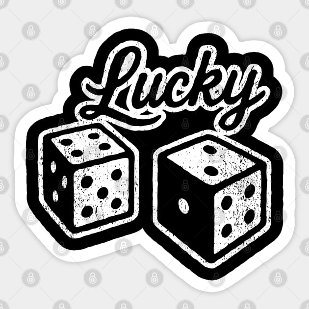 Lucky Casino Dices Gambler Vibes Sticker by Anticorporati